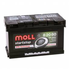 Аккумулятор автомобильный MOLL EFB Start-Stop 80 Ач 800 А обратная пол.